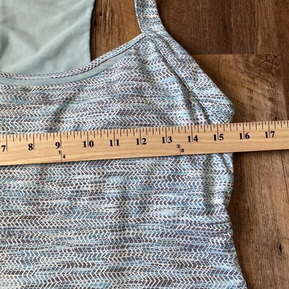 MPG Dress Womens Size M Blue Athletic Shelf Bra Racerback Golf Tennis - Picture 5 of 6